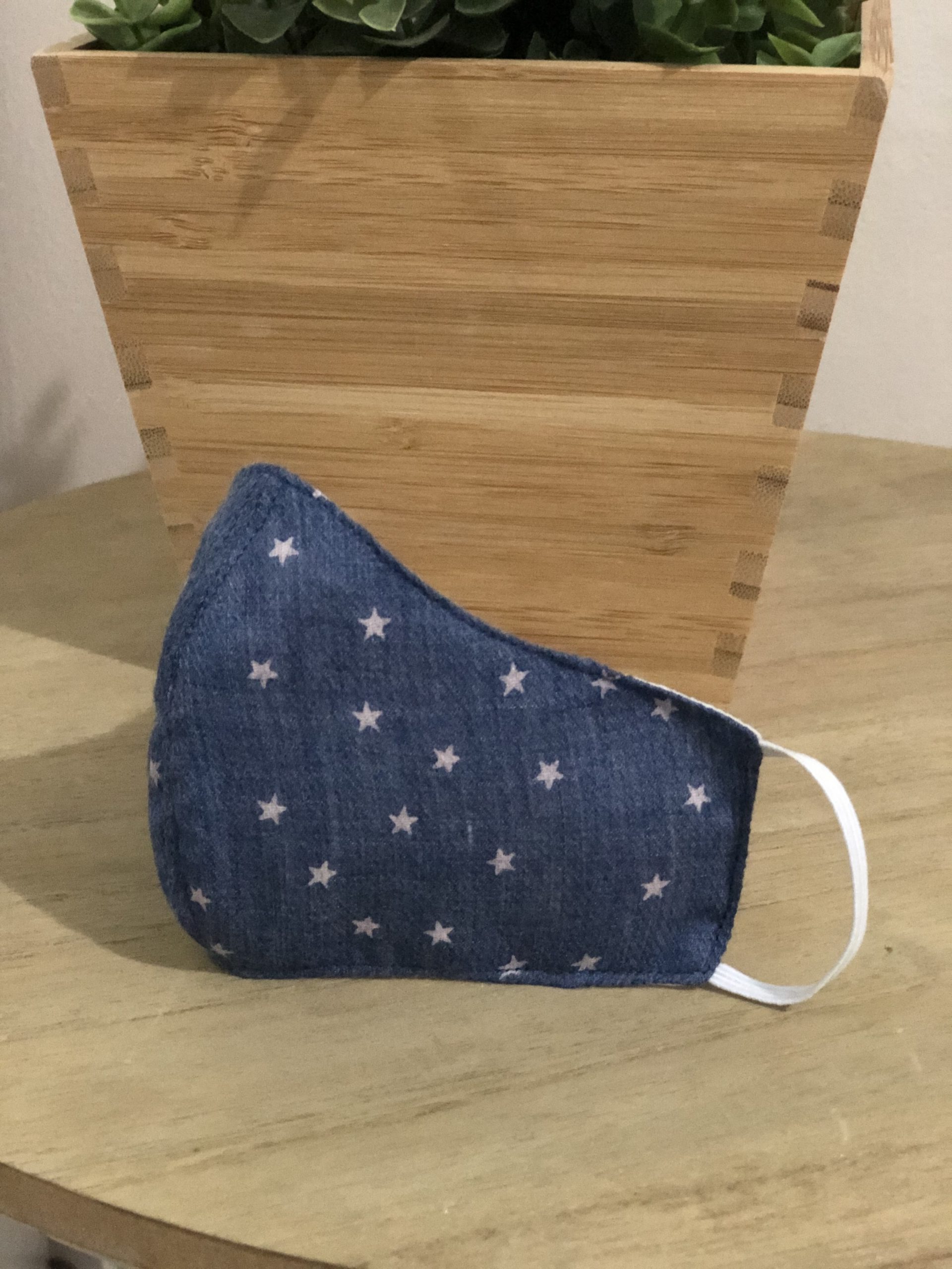 Mascarilla estrellas denin