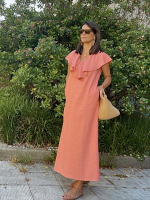 Vestido Claudia Caramelo (preventa 3 de Junio)