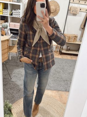 Chaqueta Casilda cuadros (preventa envío 22 Dic.)