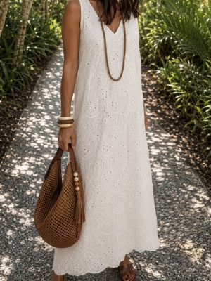 Vestido Martina Blanco roto (Preventa con envío 18-24 Junio)