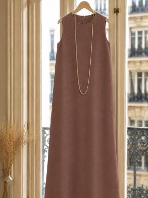 Vestido Valentina Lino Rosa Viejo (Prev. 30 Junio - 6 Julio)