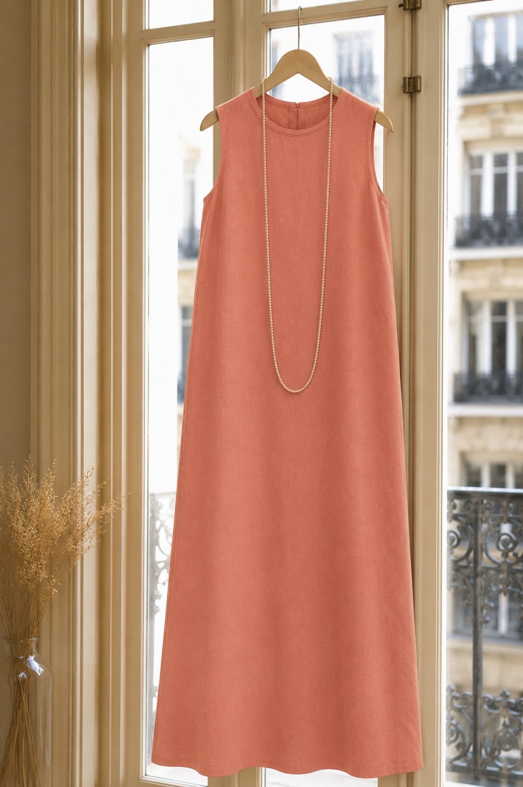 Vestido Valentina Lino caramelo (Prev. 30 Junio - 6 Julio)