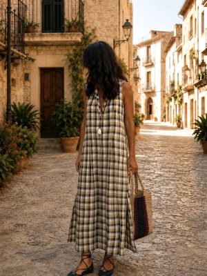 Vestido Mafalda cuadros (preventa con envio 24-28 Julio)