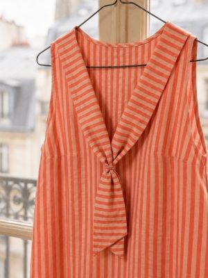 Vestido Marina coral ( preventa con envío 28-31 Julio)