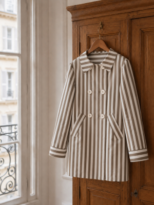 Gabardina Pepita Taupe (prev. con envío 14-18 Sept)