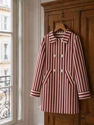 Gabardina Pepita Rojo (prev. con envío 14-18 Sept)