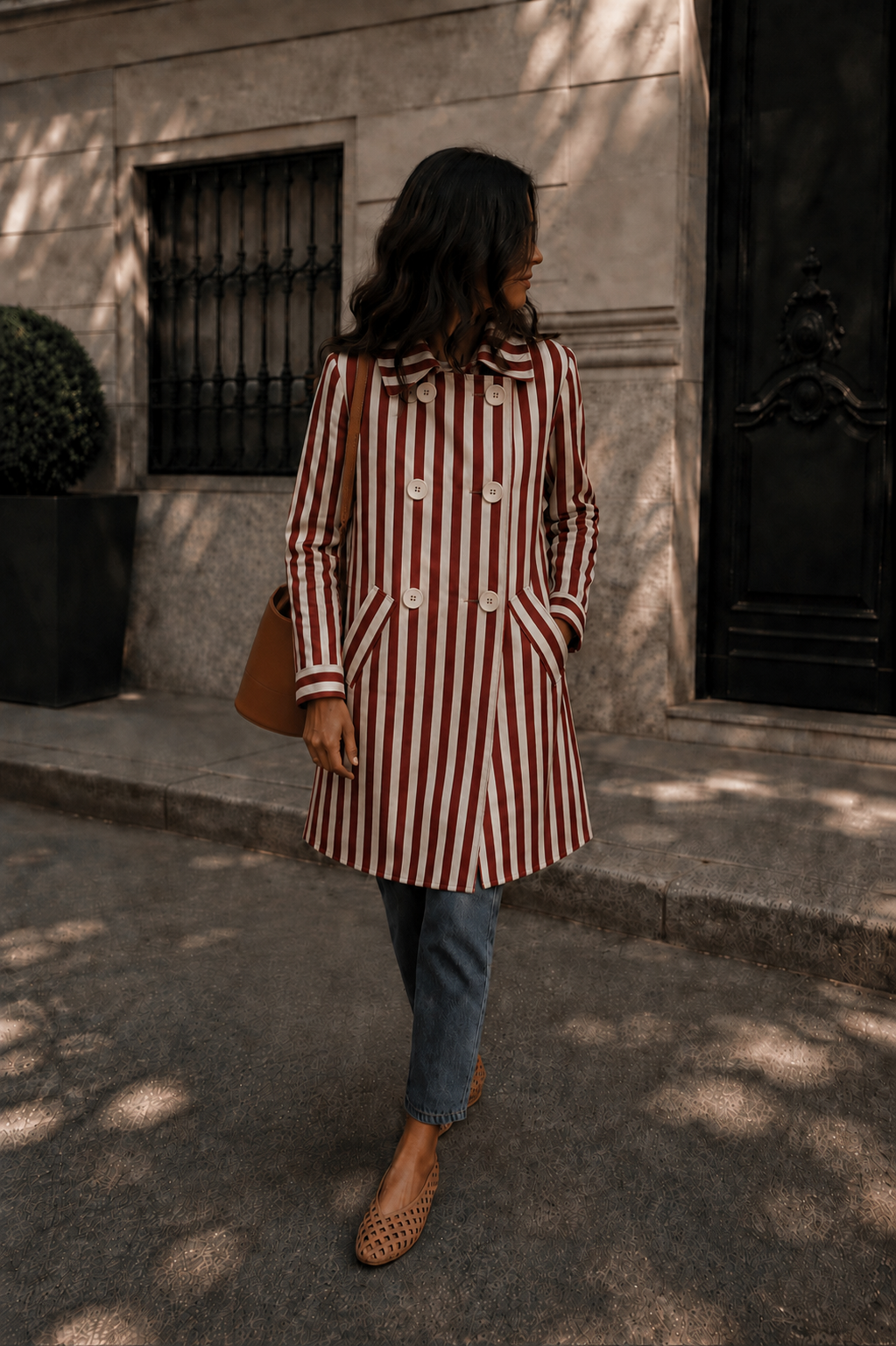 Gabardina Pepita Rojo (prev. con envío 14-18 Sept) - Imagen 2