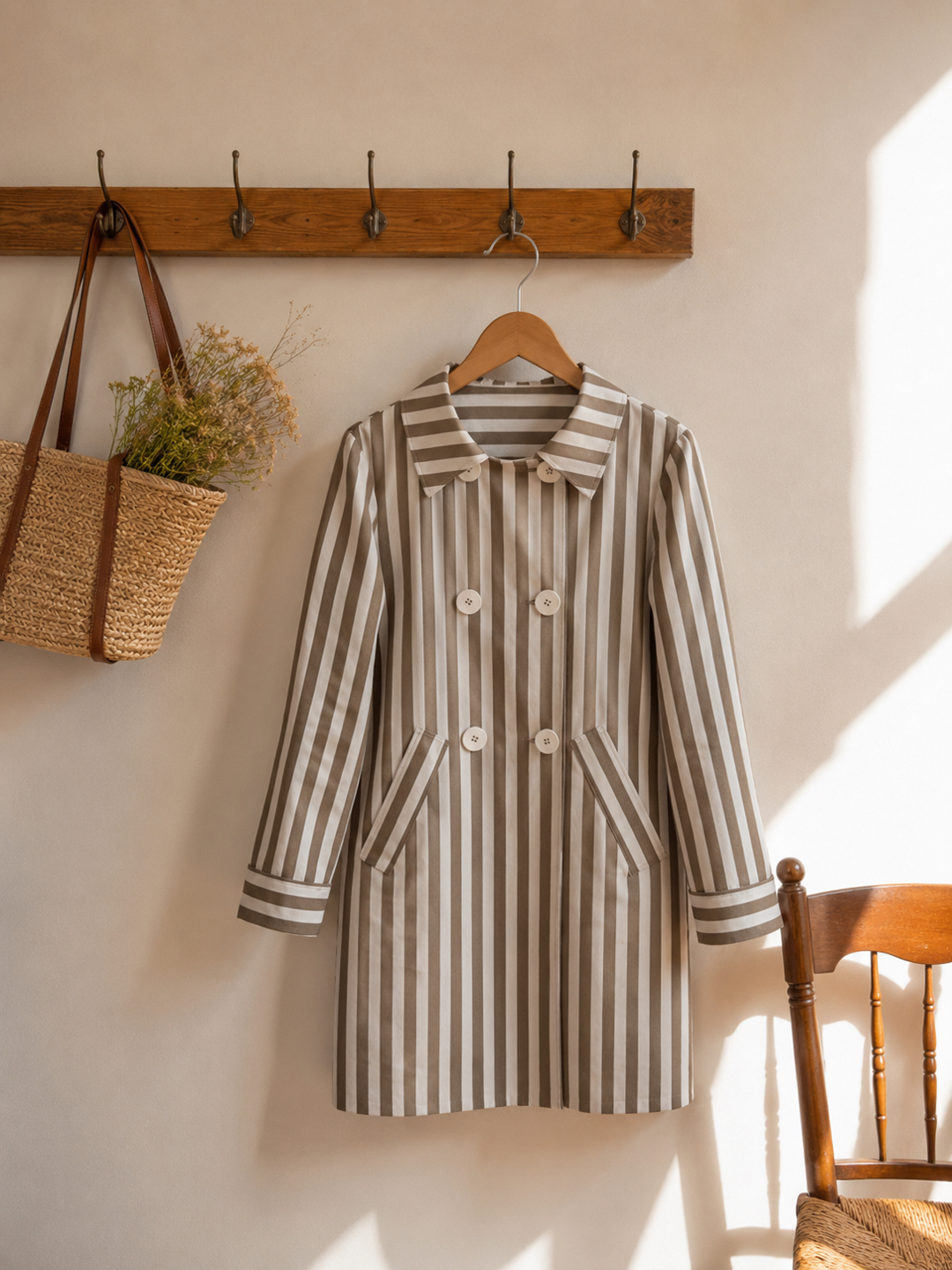 Gabardina Pepita Taupe (prev. con envío 14-18 Sept) - Imagen 4